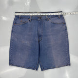 Levis Denim Shorts - 36W 9L Blue Denim