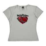 Heritage Harley Davidson Graphic T-Shirt - Medium White Cotton