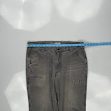 Carhartt Carpenter Trousers - 35W 29L Grey Cotton