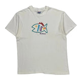 Hanes Graphic T-Shirt - Large White Cotton