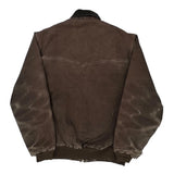 Faded Carhartt Dkb Santa Fe Bomber Jacket - XL Brown Cotton