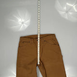 Dickies Carpenter Trousers - 32W 30L Brown Cotton