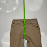 Schmidt Carpenter Trousers - 35W 30L Brown Cotton