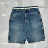 Wrangler Denim Shorts - 30W 9L Blue Cotton