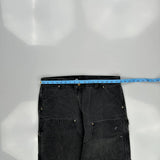 90S Made In USA Carhartt Double Knee Carpenter Pants - 35W 28L Gray Cotton