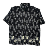 Puritan Floral Hawaiian Shirt - Large White Viscose