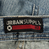 Hip Hop Urban Supply Jeans - 34W 27L Blue Denim