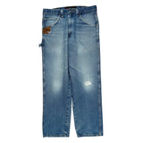 Wrangler Carpenter Jeans - 33W 32L Blue Cotton