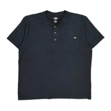 Dickies Henley T-Shirt - XL Black Cotton