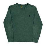 Polo By Ralph Lauren Long Sleeve T-Shirt - Small Green Cotton