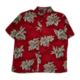 Croft & Barrow Hawaiian Shirt - XL Red Cotton