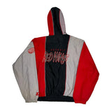 Vintage Detroit Red Wings Starter Graphic Windbreaker - XL Black Nylon
