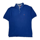 Tommy Hilfiger Polo Shirt - XL Blue Cotton