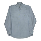 Lacoste Checked Shirt - Large Blue Cotton
