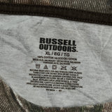 Tackle Center Of Islamorada Russell Athletic Camo Long Sleeve T-Shirt - XL Camo Cotton
