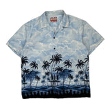 Rjc Graphic Hawaiian Shirt - XL Blue Cotton