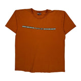 Nike Spellout T-Shirt - Medium Orange Cotton