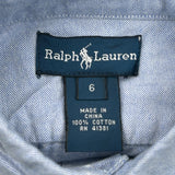 Age 6 Ralph Lauren Shirt - XS Blue Cotton