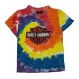 Harley Davidson Tie-Dye T-Shirt - Small Multicoloured Cotton