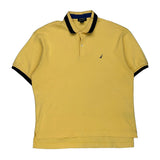 Nautica Polo Shirt - Large Yellow Cotton