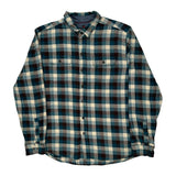 Woolrich Checked Flannel Shirt - 2XL Blue Cotton