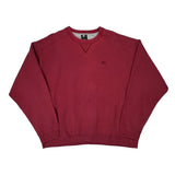 Starter Sweatshirt - Large Red Cotton