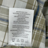 Lee Checked Shirt - Large Beige Cotton