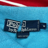 Polo By Ralph Lauren Striped Polo Shirt - Medium Multicoloured Cotton