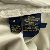 Tommy Hilfiger Chino Shorts - 31W 9L Beige Cotton