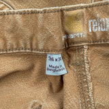 Carhartt Double Knee Carpenter Trousers - 36W 36L Brown Cotton