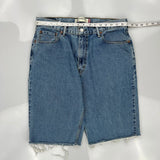 550 Levis Denim Shorts - 34W 12L Blue Cotton
