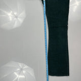 80S Levis Flared Cord Pants - 28″ Waist Green Corduroy