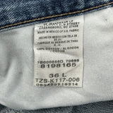 Wrangler Carpenter Shorts - 36W 10L Blue Cotton