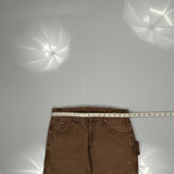 Dickies Carpenter Trousers - 32W 34L Brown Cotton