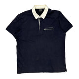 Armani Exchange Polo Shirt - 2XL Navy Cotton