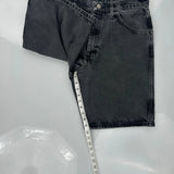 Wrangler Denim Shorts - 32W 9L Grey Cotton