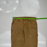 Carhartt Carpenter Trousers - 32W 30L Brown Cotton