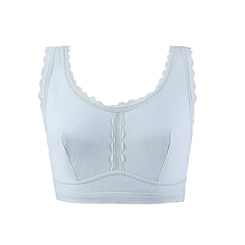 Georgia - Silk Back Support Full Coverage Wireless Organic Cotton Bra