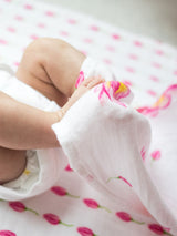 Organic Swaddle Set - Enchanted Garden (Magical Lotus & Flower Bud)