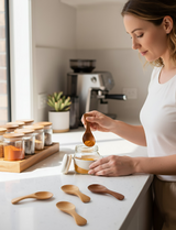 Anygleam Mixed Color 10 pcs Wooden Kitchen Spoon Kitchen Tableware