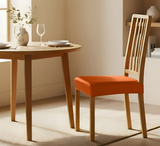 Anyseat Orange PU Leather Chair Cover – Slipcover for Dining, Kitchen, Hotel, Banquet & Living Room Chairs