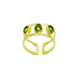 18k Gold-Plated Peridot Ring