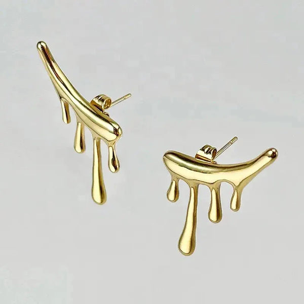 18k Gold-Plated Water Drop Earrings