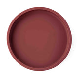 Silicone Plate with Removable Divider - Burgundy