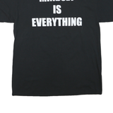 Mens Black Frankton Basketball Graphic T-Shirt L Short Sleeve Crew Neck