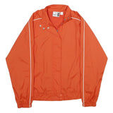 PUMA Womens Orange Zip Jacket UK 16 Polyester Plain Lightweight Sportswear