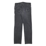 PIERRE CARDIN Mens Regular Fit Black Denim Jeans W36 L34 Classic Cotton Zip