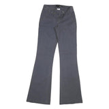 Womens Slim Fit Navy Blue Jeans Cotton Zip W26 L33 Button Pocket Detail