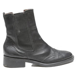 GEOX Womens Ankle Boots Chelsea Black Leather UK 5.5 Stylish Comfort