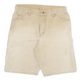 DICKIES Mens Shorts Beige Casual L W32 Cotton Blend Workwear Utility
